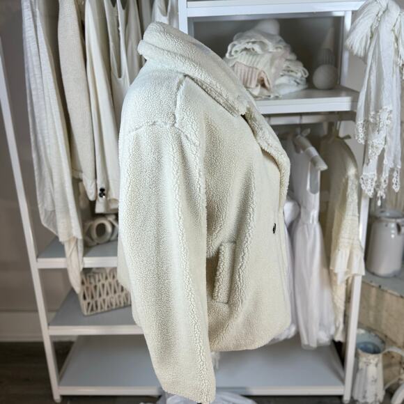 GAP women's Plus sz. 2X Sherpa Coat, warm cozy winter layering classic #SI-040 - Picture 3 of 10